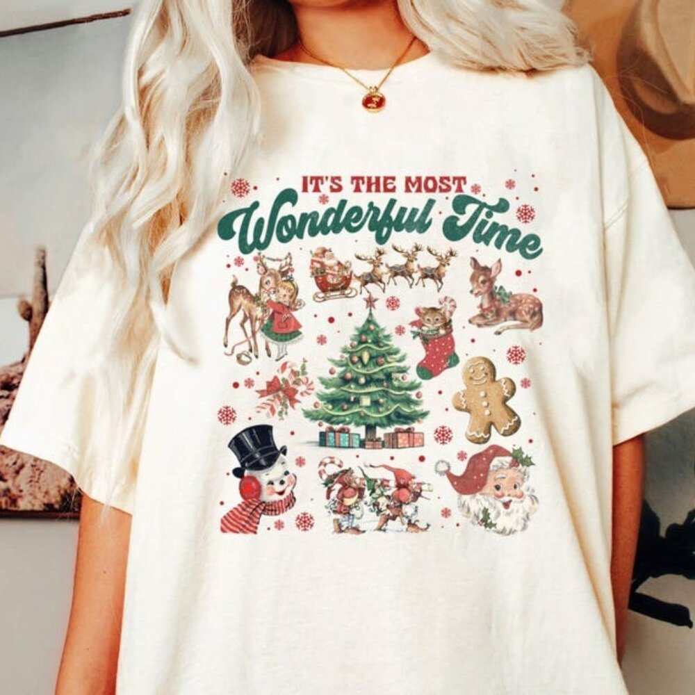 It's The Most Christmas T-Shirt, Christmas Doodles T-Shirt